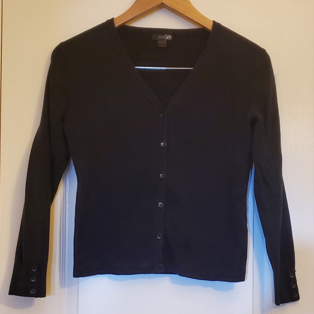 Classic Black Women's Cardigan Sweater